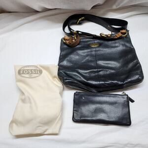 Fossil Multicolor leather purse, wallet and dust bag b36